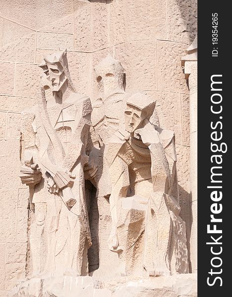 Details Of Sagrada Familia Cathedrals In Barcelona