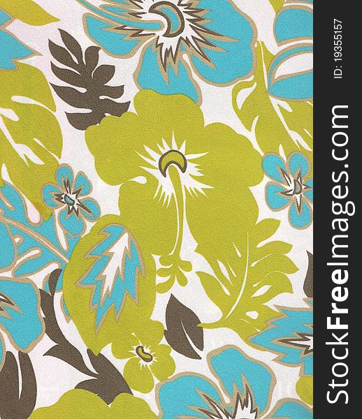 Floral textile background.