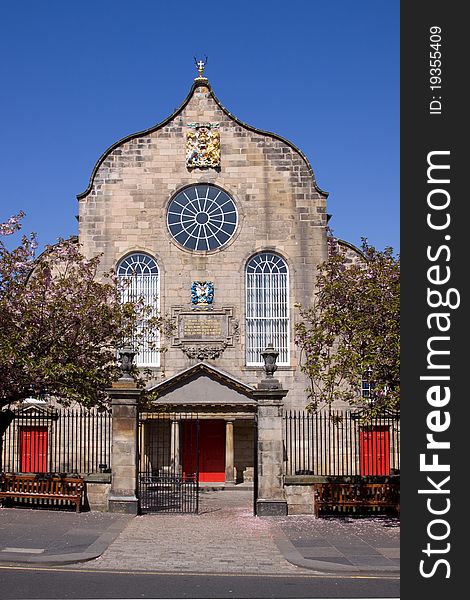 Canongate Kirk on Edinburgh's Royal Mile was founded in 1688 by order of King James VII. Venue for the wedding of the Queen's granddaughter Zara Phillips on 30 July 2011. Canongate Kirk on Edinburgh's Royal Mile was founded in 1688 by order of King James VII. Venue for the wedding of the Queen's granddaughter Zara Phillips on 30 July 2011.