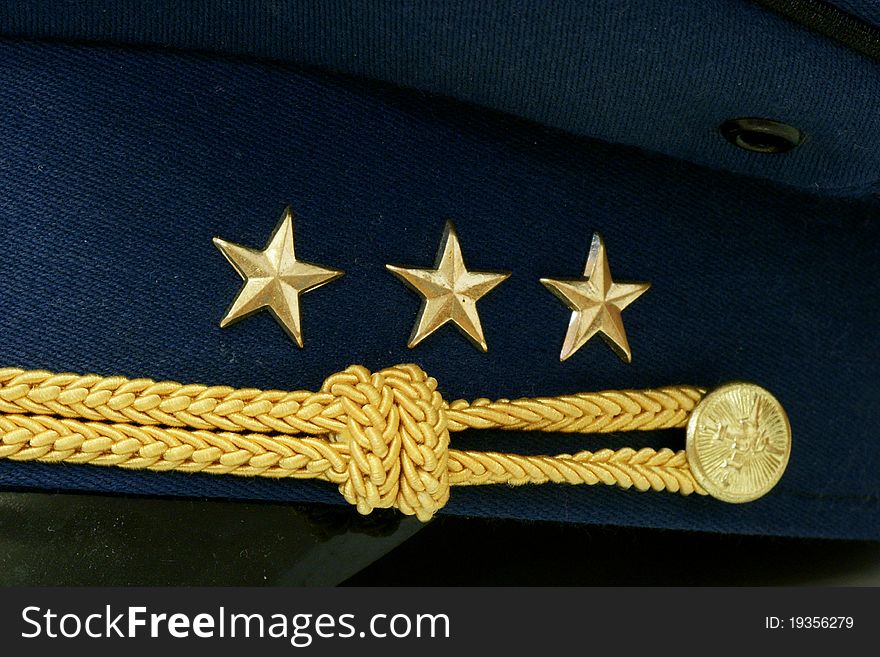 Military rank on cap