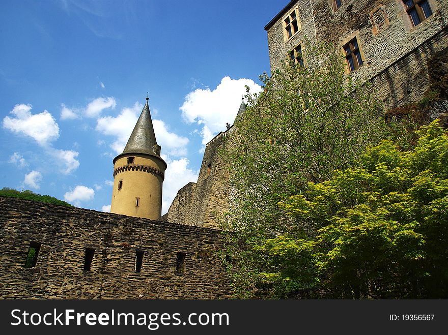 Beautiful Vianden castle in Luxembourg