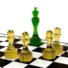 Glass Chess Stock Image Glass Chess Stock Image