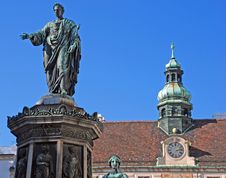 Monument With Emperor Franz I, Vienna, Hofburg Stock Image Monument With Emperor Franz I, Vienna, Hofburg Stock Image