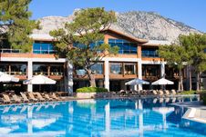 Swimming Pool At Summer Resort Royalty Free Stock Image Swimming Pool At Summer Resort Royalty Free Stock Image