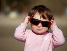 The Image Of A Little Girl In Sunglasses Stock Photo The Image Of A Little Girl In Sunglasses Stock Photo