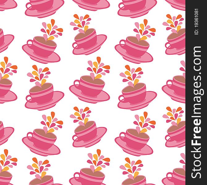 Seamless cups pattern