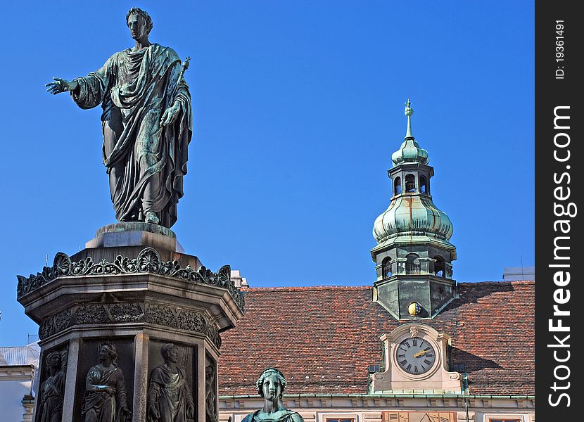 Monument with Emperor Franz I, Vienna, Hofburg