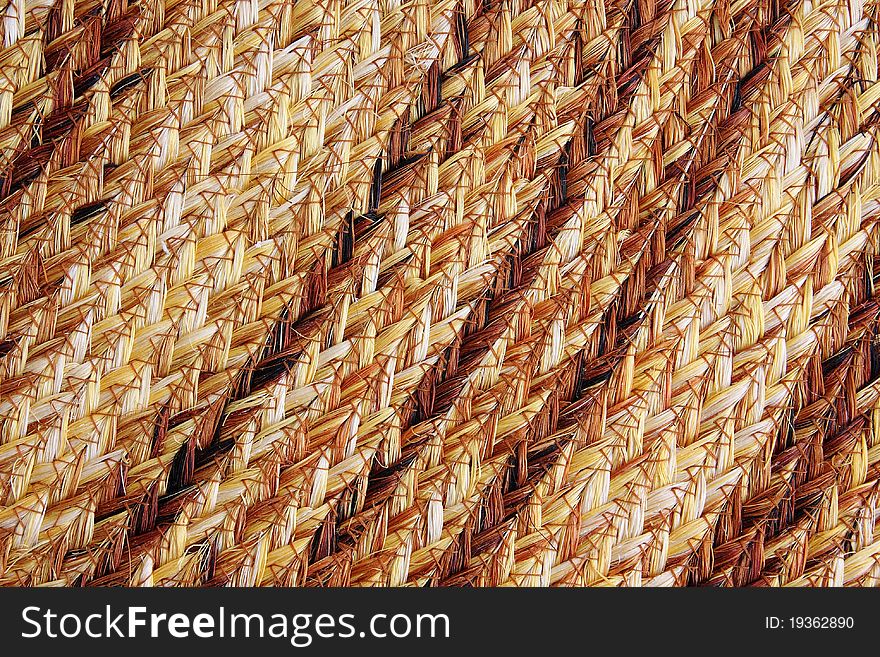 Vintage Background Woven By Many Pieces Of Woods