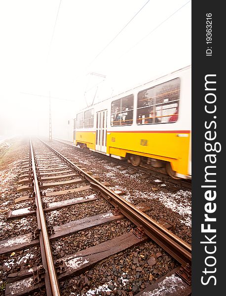 Tram And Tramlines In Budapest