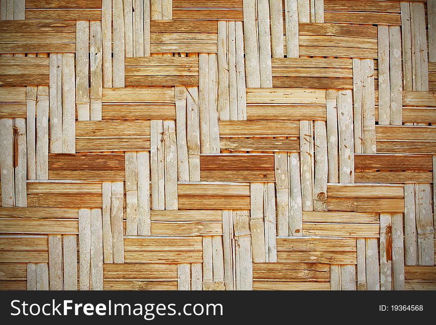 Brown rattan weave as background