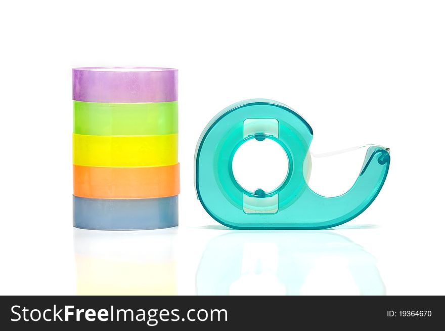 Adhesive color tape and stand