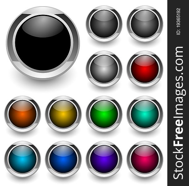 Colored button set