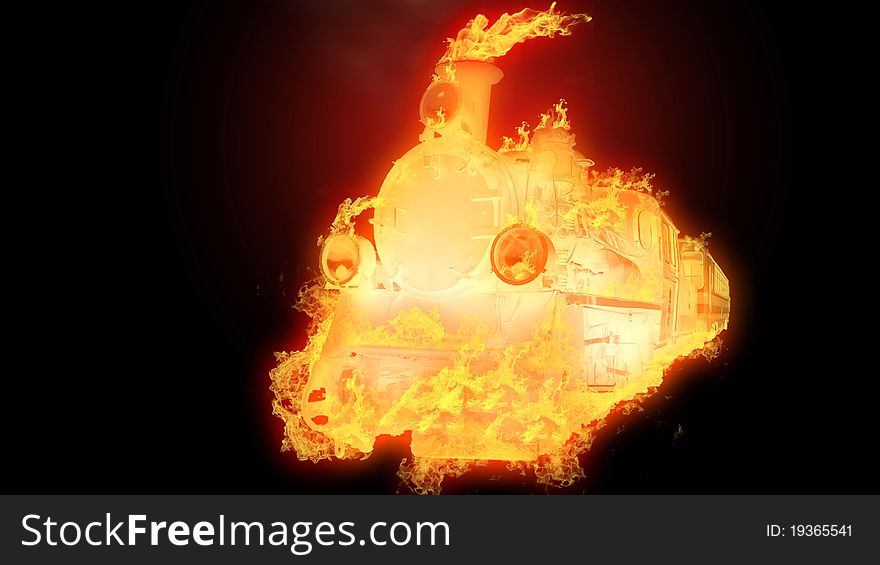 Beautiful fire scenic with simple graphic design on it. Perfect place to put text on