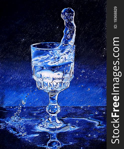 Water Glass Drawing