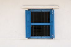 Blue Window Stock Photo