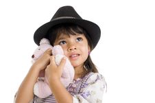 Cut Girl Hugging Teddy Bear Royalty Free Stock Photo Cut Girl Hugging Teddy Bear Royalty Free Stock Photo