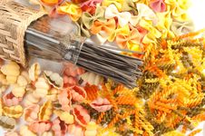 Different Kinds Of Italian Pasta Stock Photos Different Kinds Of Italian Pasta Stock Photos