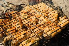 Chicken Barbecue Royalty Free Stock Photography