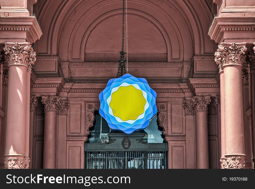 Casa Rosada building at Mayo square