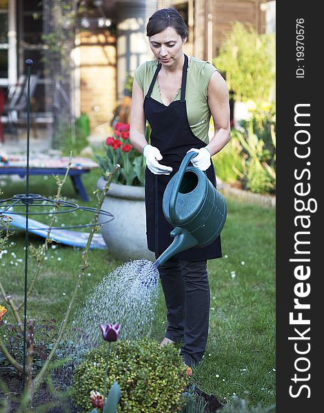 Woman Gardening