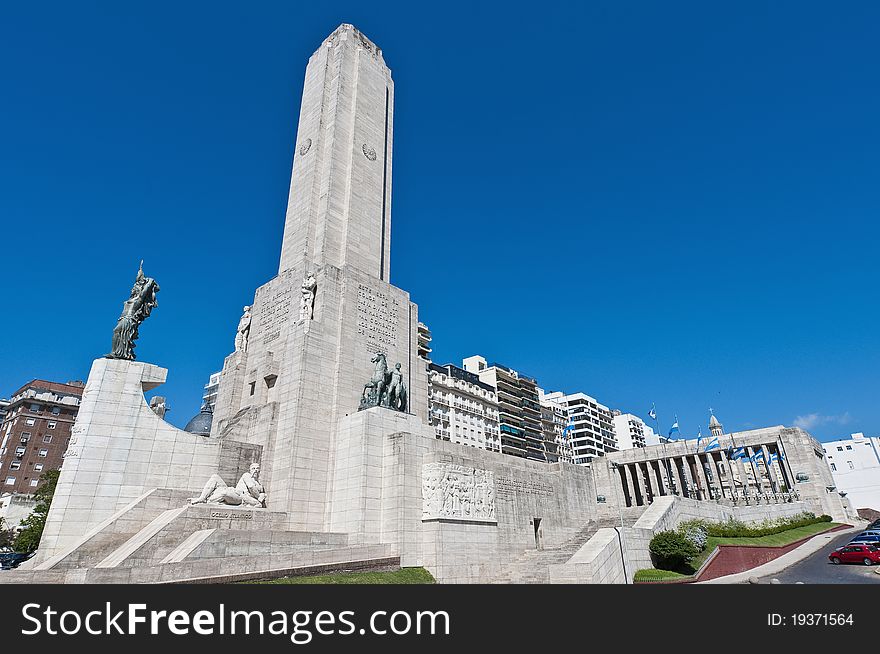 Monumento A La Bandera Located At Rosario City.