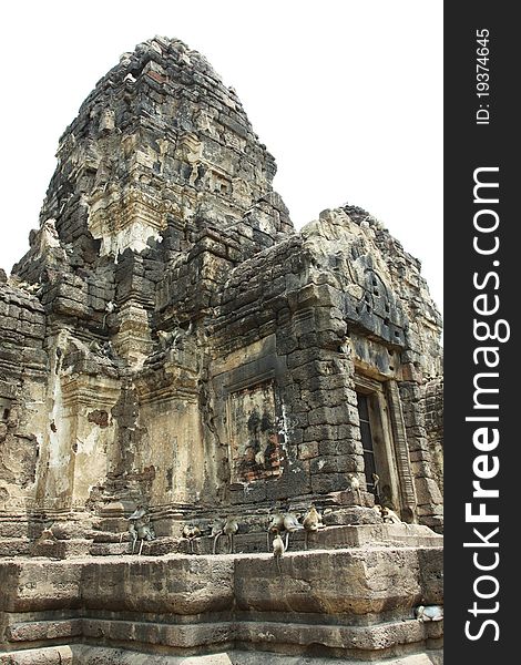 Texture of Thai ancient remains at the temple in Lopburi, Thailand. Texture of Thai ancient remains at the temple in Lopburi, Thailand