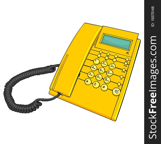 Illustration Of Isolated Phone