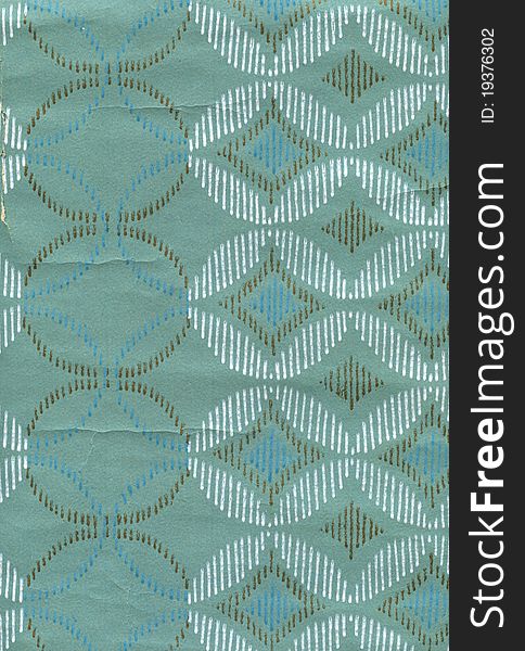 Vintage wallpaper with geometric patterns