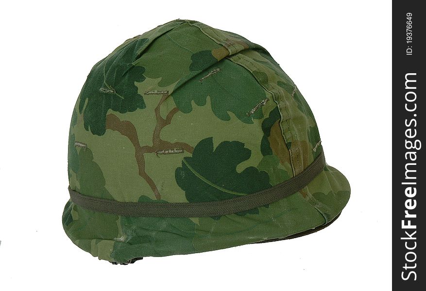 M1 combat steel helmet from the Vietnam war. American GI issue. M1 combat steel helmet from the Vietnam war. American GI issue