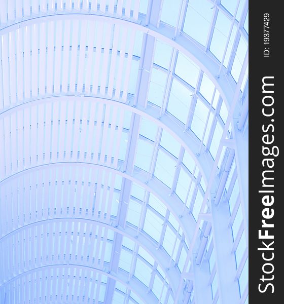 Glass roof of a modern shopping mall. Glass roof of a modern shopping mall