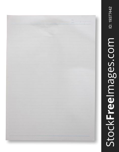 A Blank page white paper