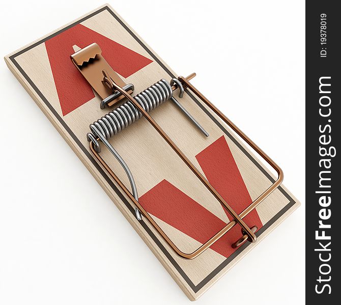 3d Rendering Of A Mousetrap