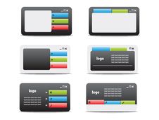 Web Business Card Set 05 Royalty Free Stock Photos