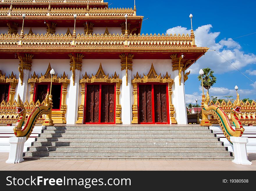 Temple in Thailand is named Phra-Mahathat-Kaen-Nakhon, Khon Kaen province, Thailand.