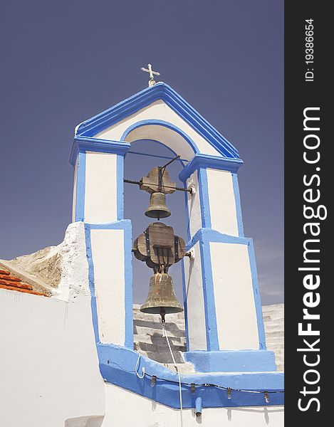 Church bell in Symi island. Church bell in Symi island