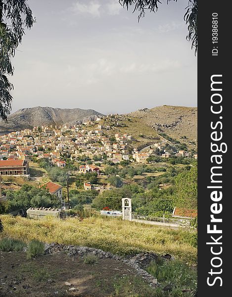 Older part of Symi village