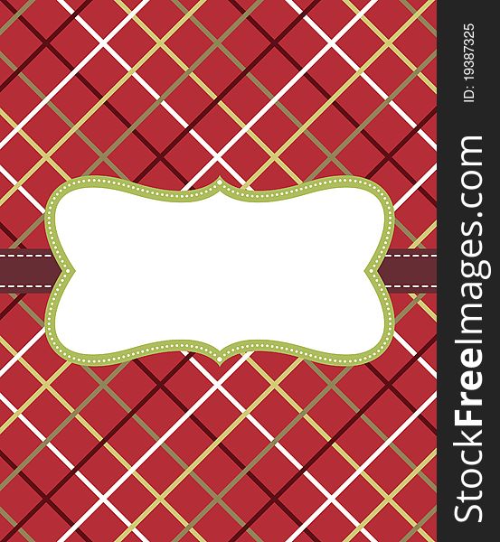 Template frame design for xmas card