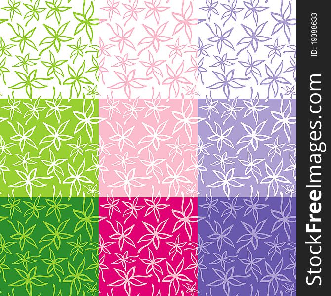 Seamless pattern from leaves of different colors. Seamless pattern from leaves of different colors