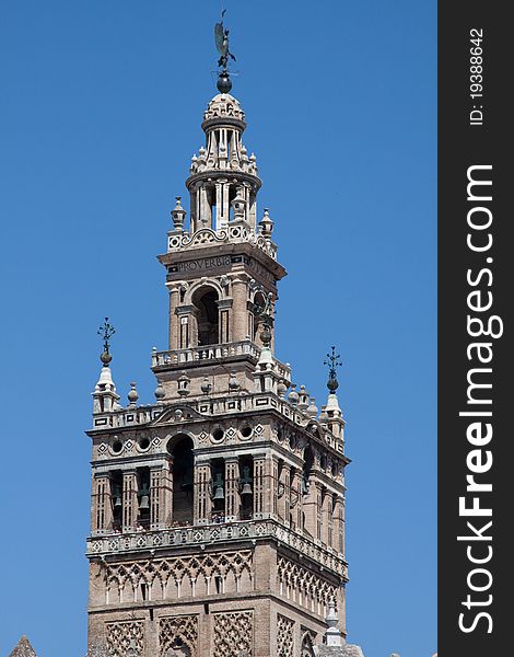 La Giralda Seville - close-up tower
