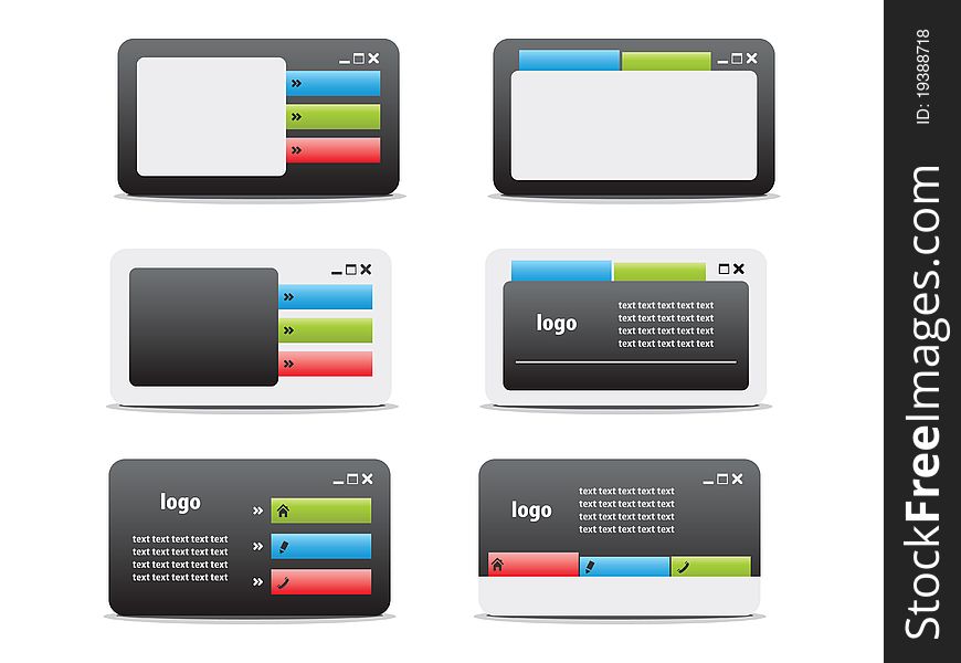 Web Business Card Set 05