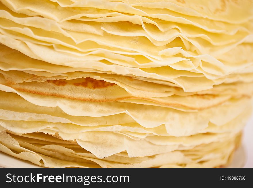 A stack of delicious homemade pancakes