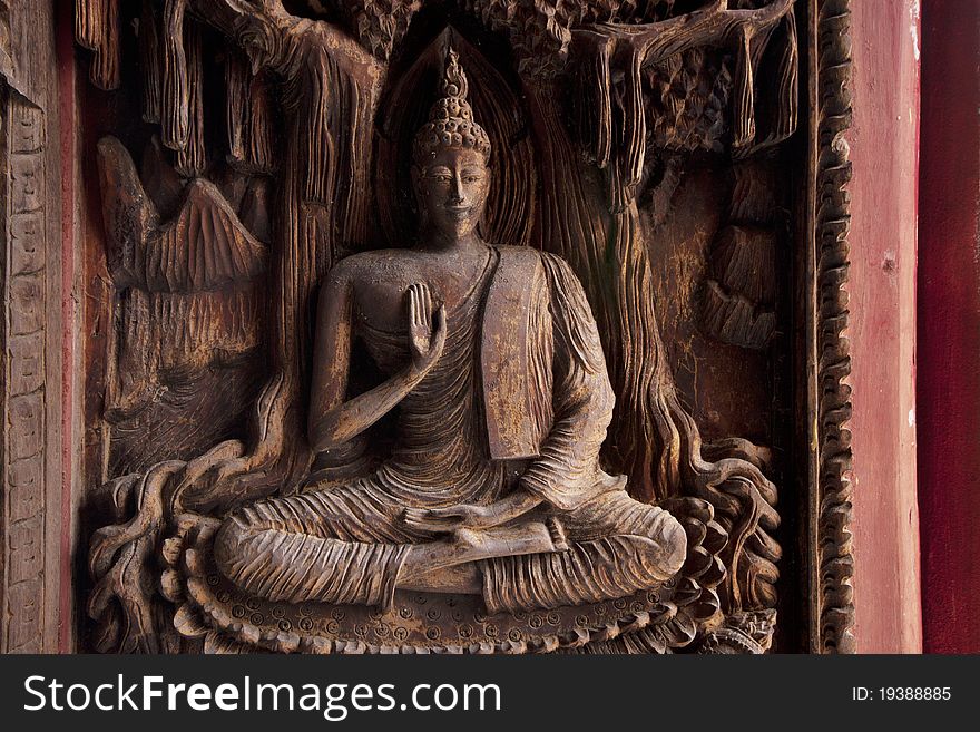 Wood texture,thai-temple,thai art