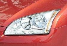 Close Up Of A New Car Headlight Royalty Free Stock Images Close Up Of A New Car Headlight Royalty Free Stock Images