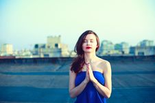 Beautiful Girl Meditating Royalty Free Stock Photos Beautiful Girl Meditating Royalty Free Stock Photos