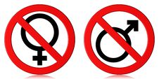 No Entry Female / Male Stock Photography No Entry Female / Male Stock Photography