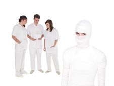 Injured Man Royalty Free Stock Image Injured Man Royalty Free Stock Image
