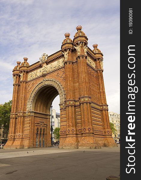 Arc de Triomf in Barcelona.