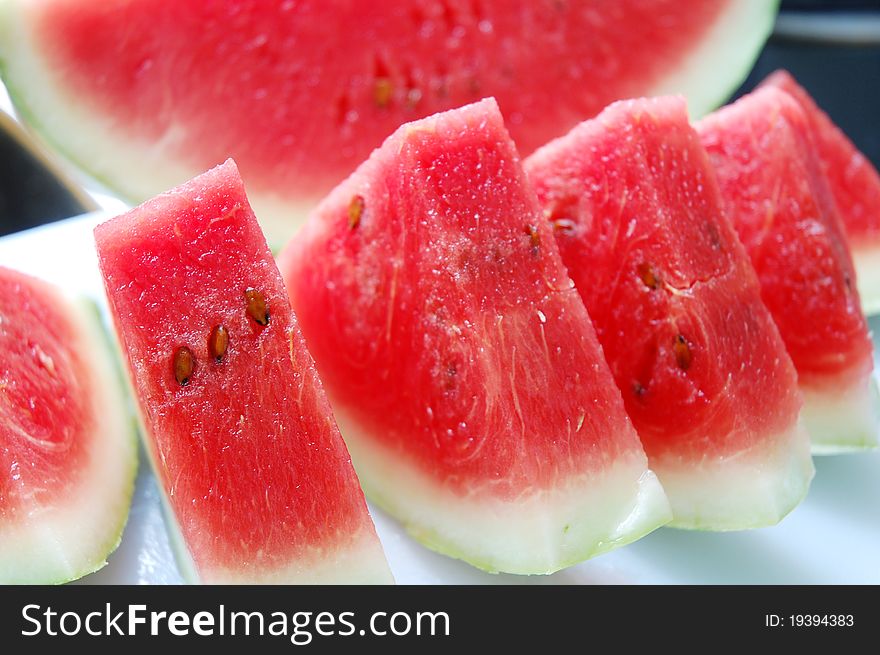 Image of slice fresh watermelon