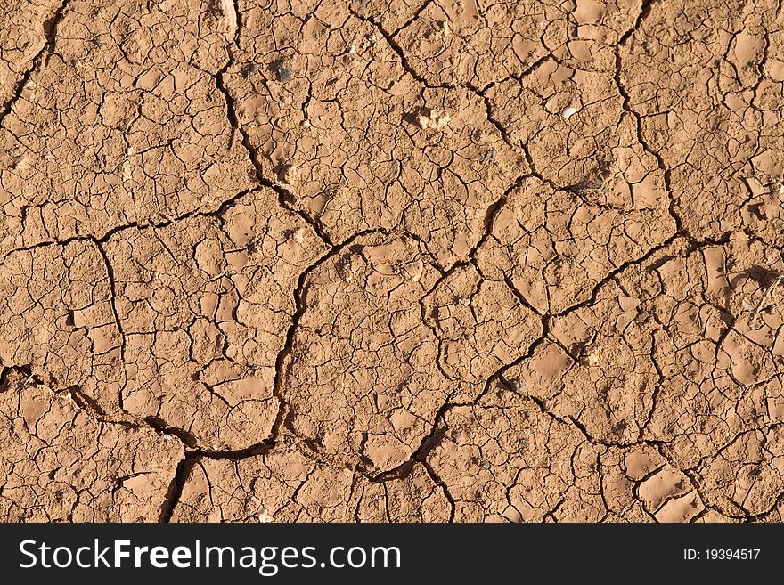 Dry mud texture and background closeup abstract