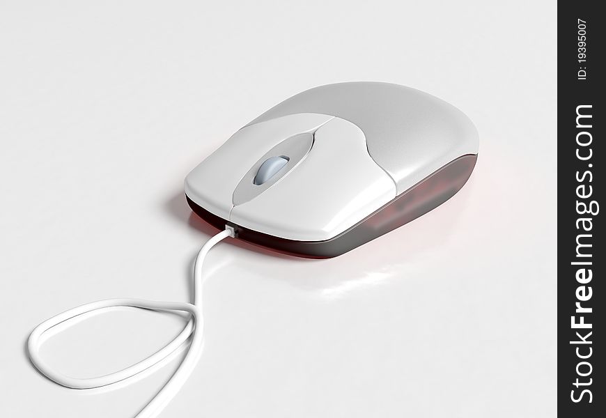 Mouse In White Background